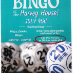 harvey House bingo on July 9