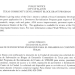 PUBLIC NOTICE: City of Slaton Texas Community Development Block Grant Program (Downtown)